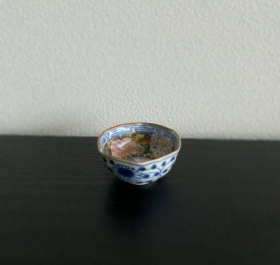 花紋六角盃