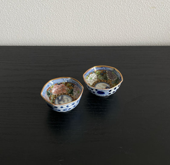 花紋六角盃