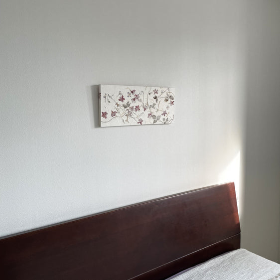 Art Panel 長方形 (45cmx20cm) お花 ③